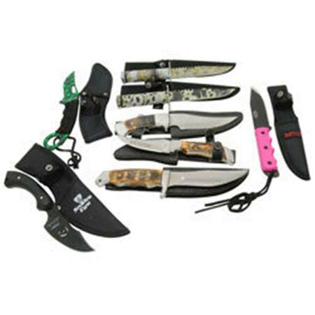 TURKEY CREEK Straight Style Assortment Knife, 12PK DASKNIFEMIXST